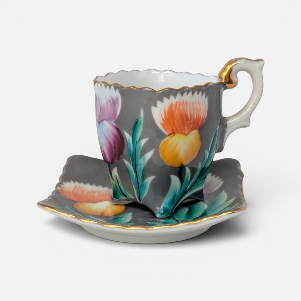 1940s Trimont Occupied Japan Demitasse Cup and Saucer Set